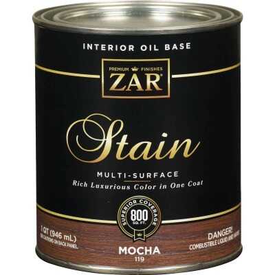 ZAR Oil-Based Wood Stain, Mocha, 1 Qt.