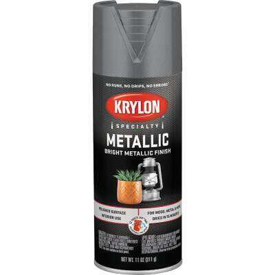 Krylon Metallic 11 Oz. Flat Spray Paint, Dull Aluminum